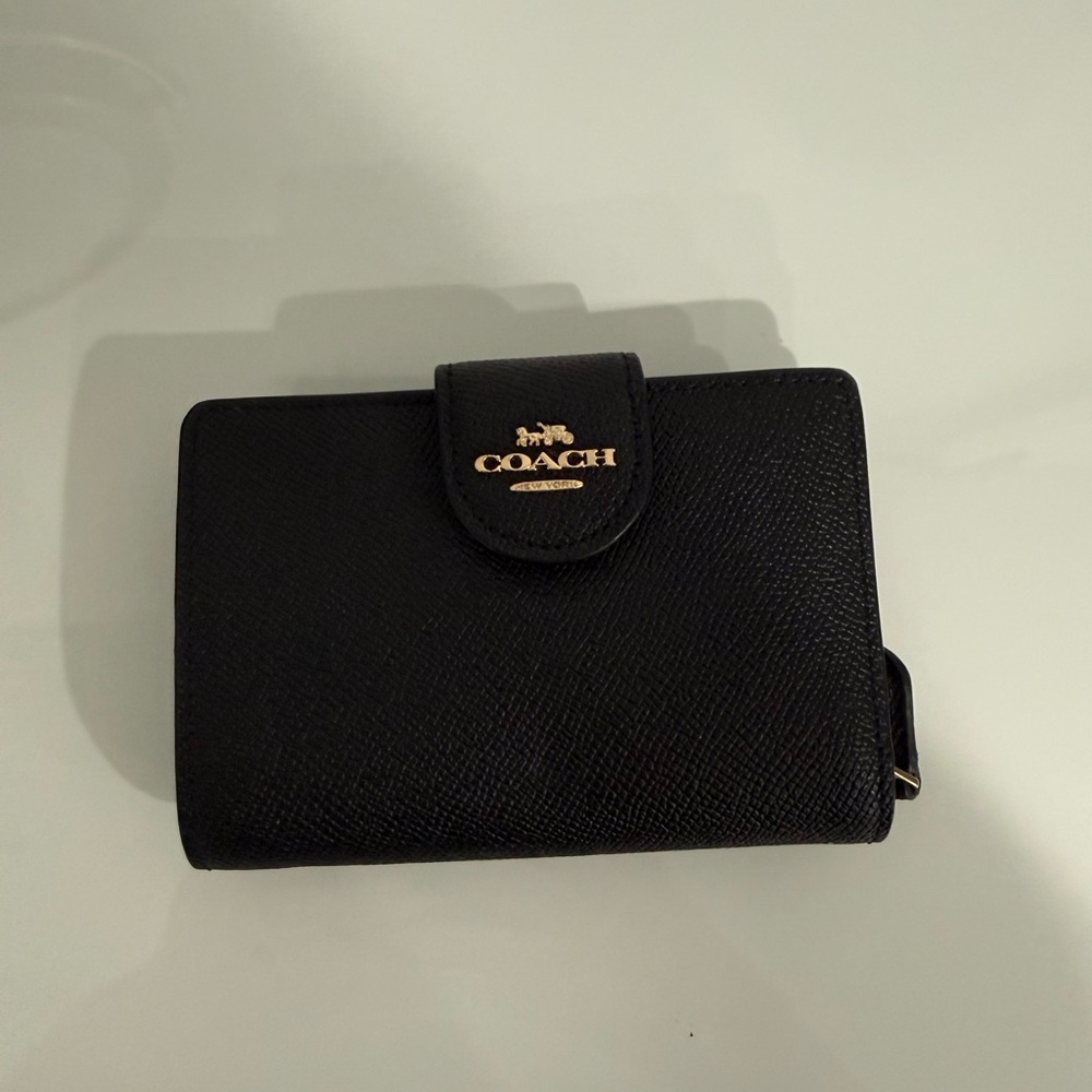 Coach Black Textured Wallet